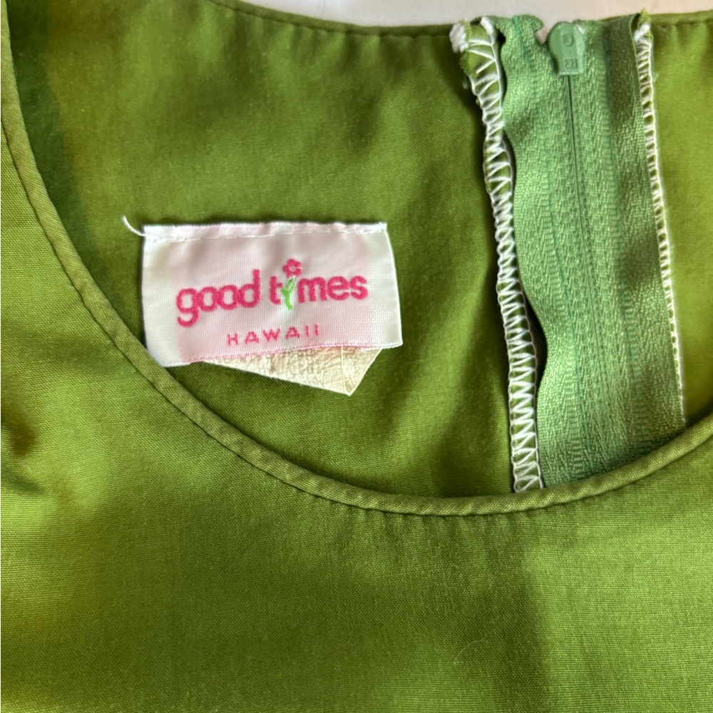 Green Patterned Dress - image 5